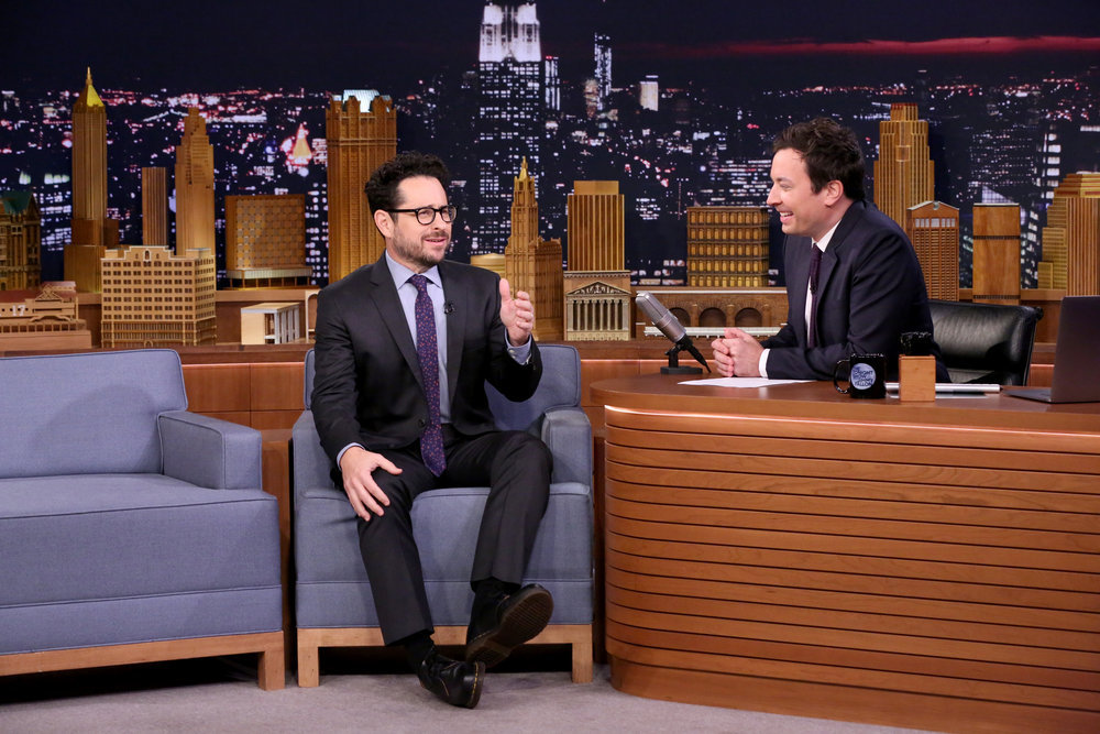 THE TONIGHT SHOW STARRING JIMMY FALLON -- Episode 0580 -- Pictured: (l-r) Director J.J. Abrams during an interview with host Jimmy Fallon on November 29, 2016 -- (Photo by: Andrew Lipovsky/NBC)