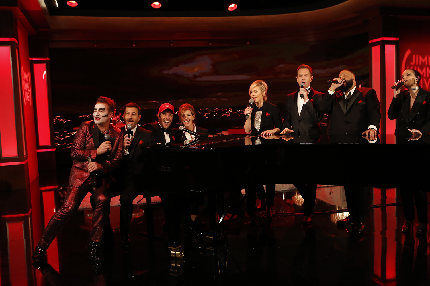 Jimmy Kimmel Live Red Episode [Photo via FYI]