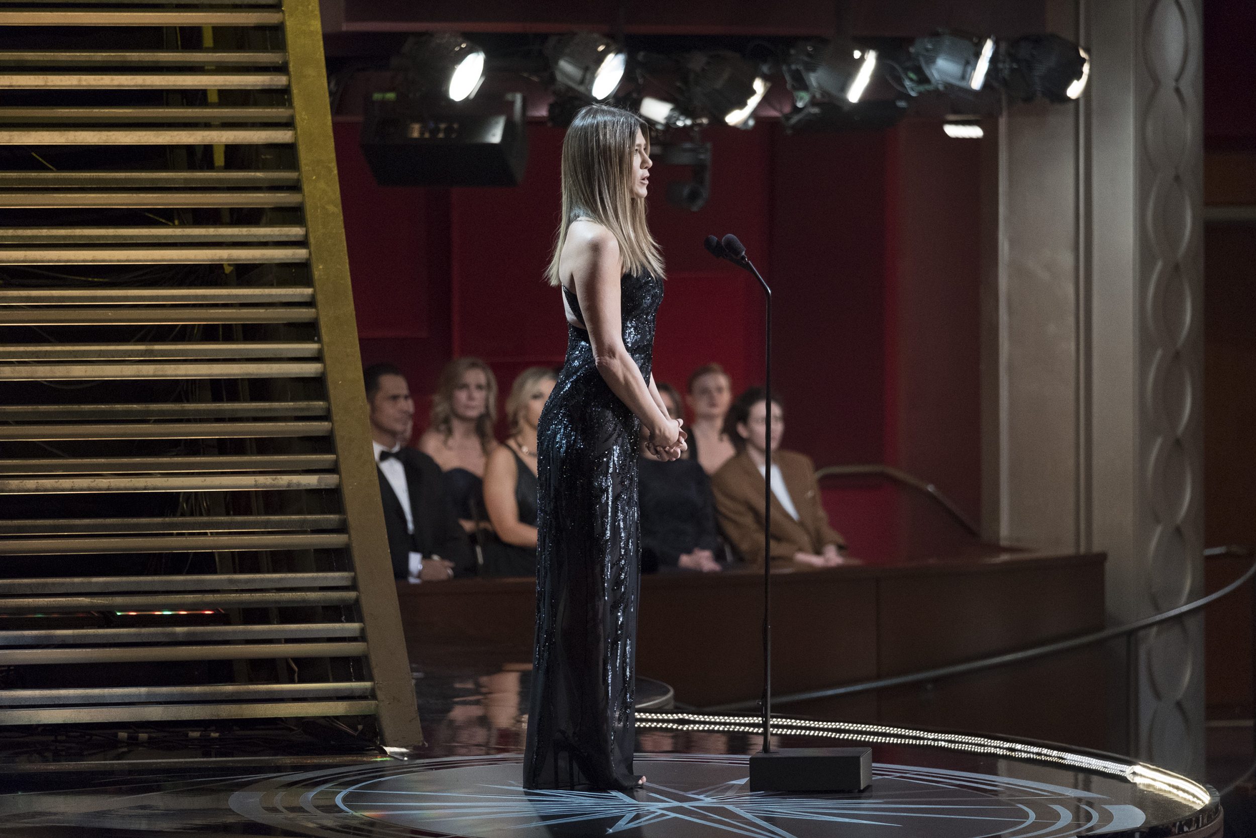 THE OSCARS(r) - The 89th Oscars(r)  broadcasts live on Oscar(r) SUNDAY, FEBRUARY 26, 2017, on the ABC Television Network. (ABC/Adam Rose) JENNIFER ANISTON