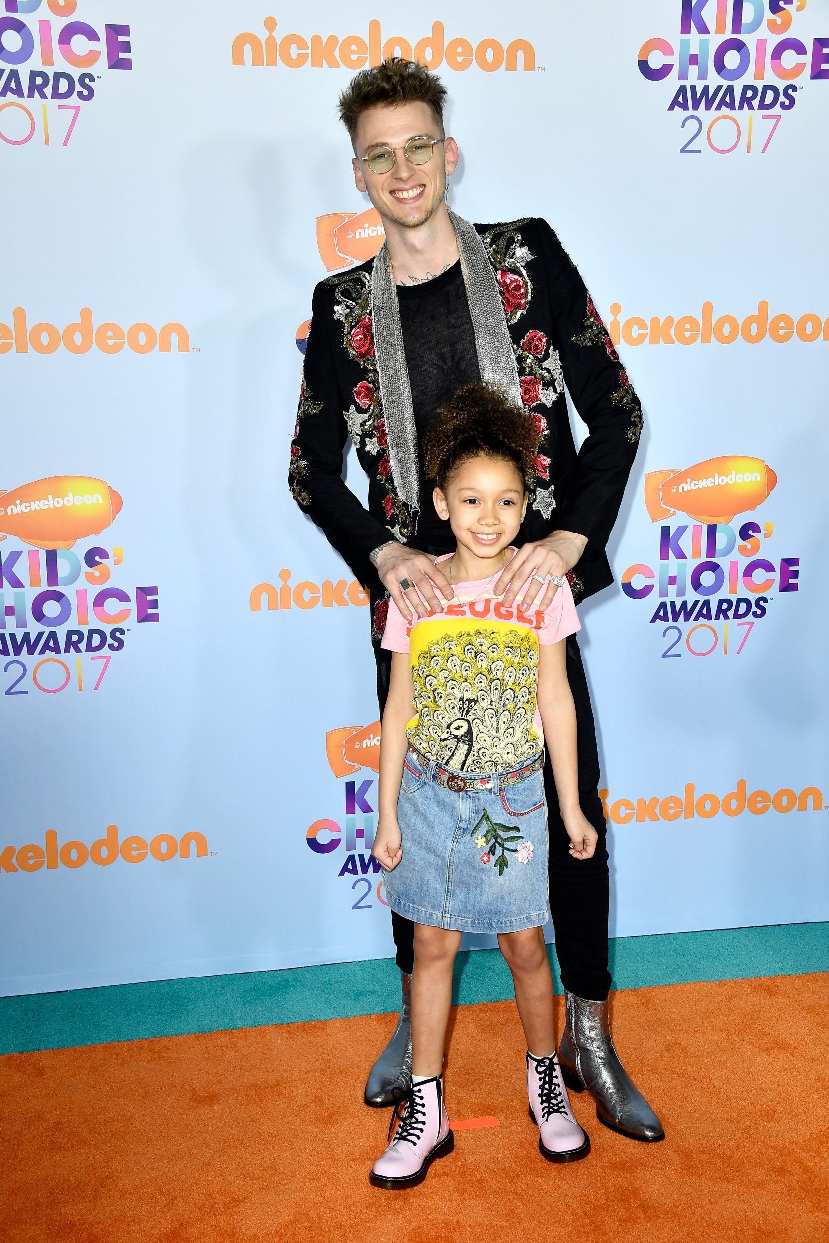 LOS ANGELES, CA - MARCH 11:  Recording artist Machine Gun Kelly and Casie Colson Baker at Nickelodeon's 2017 Kids' Choice Awards at USC Galen Center on March 11, 2017 in Los Angeles, California.  (Photo by Frazer Harrison/Getty Images - Issued to Media by Nickelodeon)