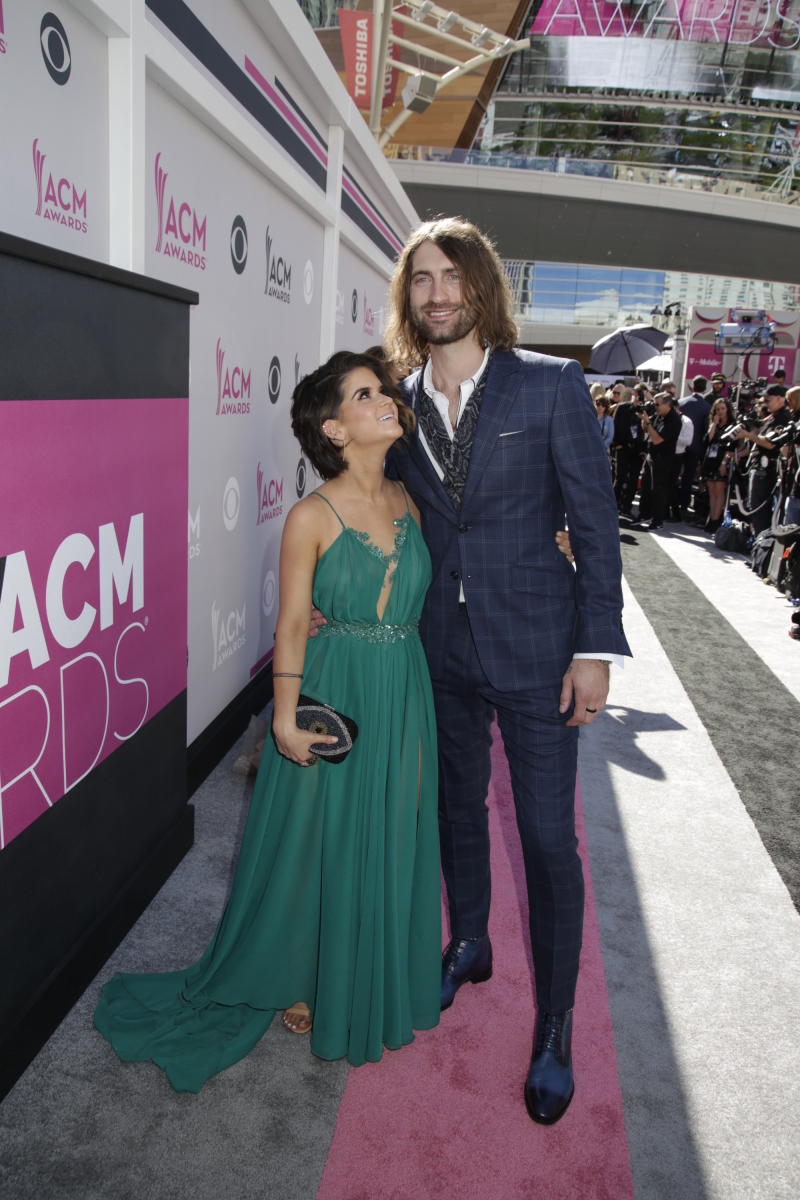 Maren Morris and Ryan Hurd on the red carpet at THE 52ND ACADEMY OF COUNTRY MUSIC AWARDS®, broadcast LIVE from T-Mobile Arena in Las Vegas Sunday, April 2 (live 8:00-11:00 PM, ET/delayed PT) on the CBS Television Network. Photo: Francis Specker/CBS ©2017 CBS Broadcasting, Inc. All Rights Reserved