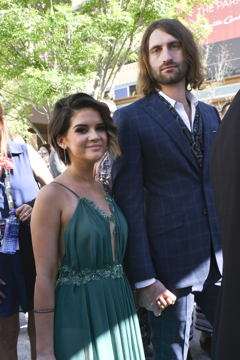 Maren Morris and Ryan Hurd on the red carpet for THE 52ND ACADEMY OF COUNTRY MUSIC AWARDS®, scheduled to air LIVE from T-Mobile Arena in Las Vegas Sunday, April 2 (live 8:00-11:00 PM, ET/delayed PT) on the CBS Television Network. Photo: Michele Crowe/CBS ©2017 CBS Broadcasting, Inc. All Rights Reserved